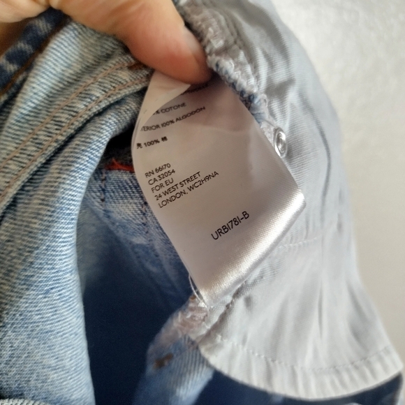 NWT Urban outfitters BDG High-Waisted Slim Straight Jean Ripped Light Wash sz 30 - Picture 9 of 10